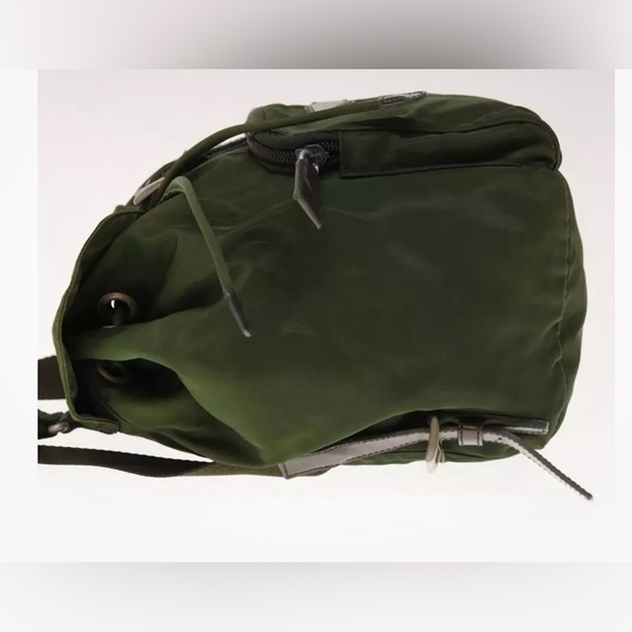PRADA Backpack Nylon Khaki Auth 65011 - Picture 4 of 17